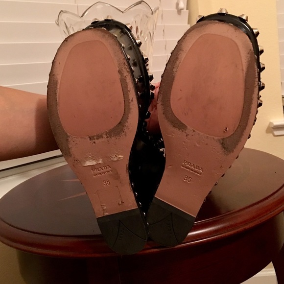 Authentic Prada Spazzolato platform wedges - Picture 7 of 9